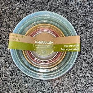 Bamboozle 5-Piece Earth Friendly Nesting Bowls Bamboo